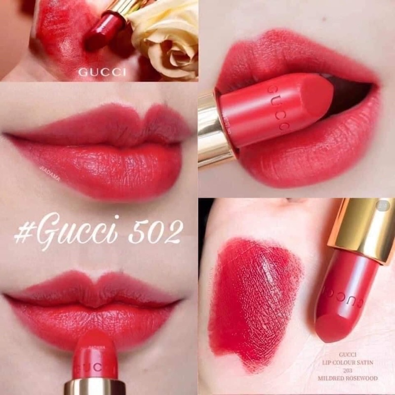 Son Gucci Rouge À Levres Satin Lip Colour màu 502 ,302