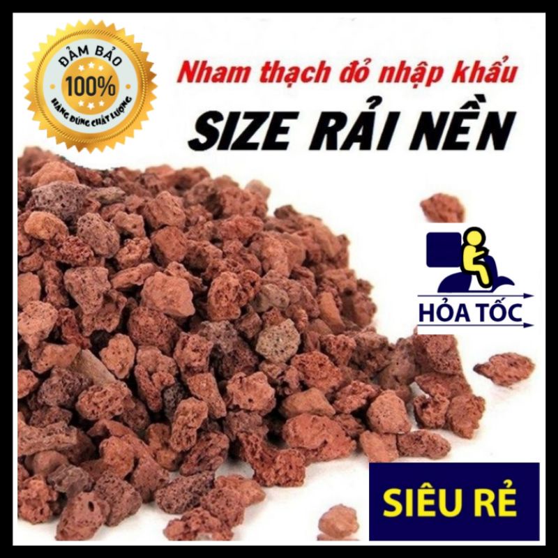 Nham thạch đỏ size nhỏ rải nền 1-2 (1kg)