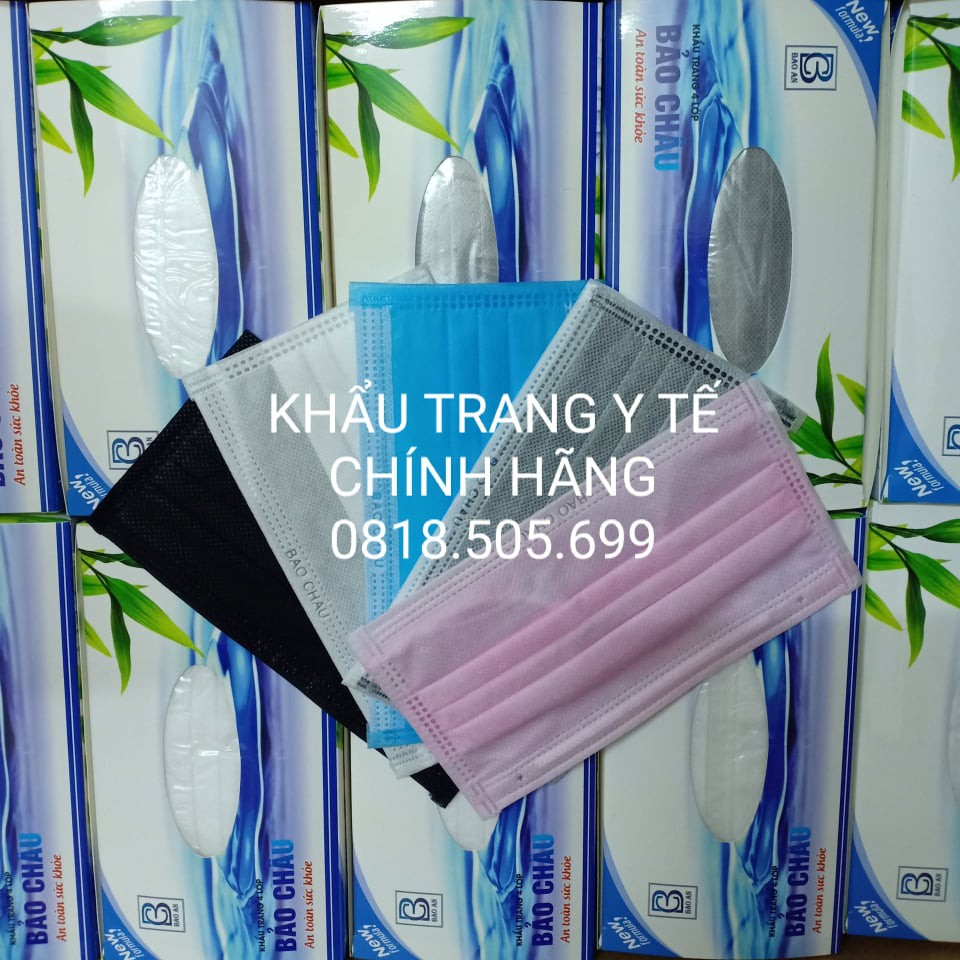 Khẩu trang y tế 4 lớp Bảo Châu (Hộp 50 cái)