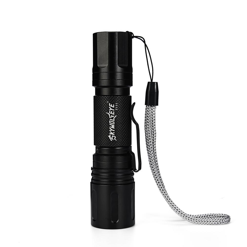 Skywolfeye 5 Mode Tactical LED Flashlight 18650 1000LM Pocket Light Torch Lamp Camping Bike Aluminum Alloy Mini