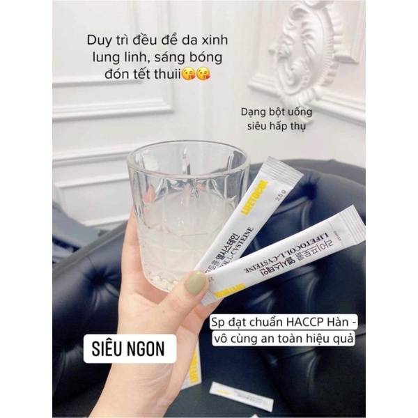 Bột uống trắng da nội sinh Lifetocol L-cystein 120mg