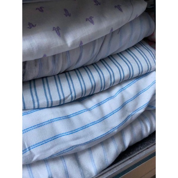 Vải linen hoạ tiết sọc lạ