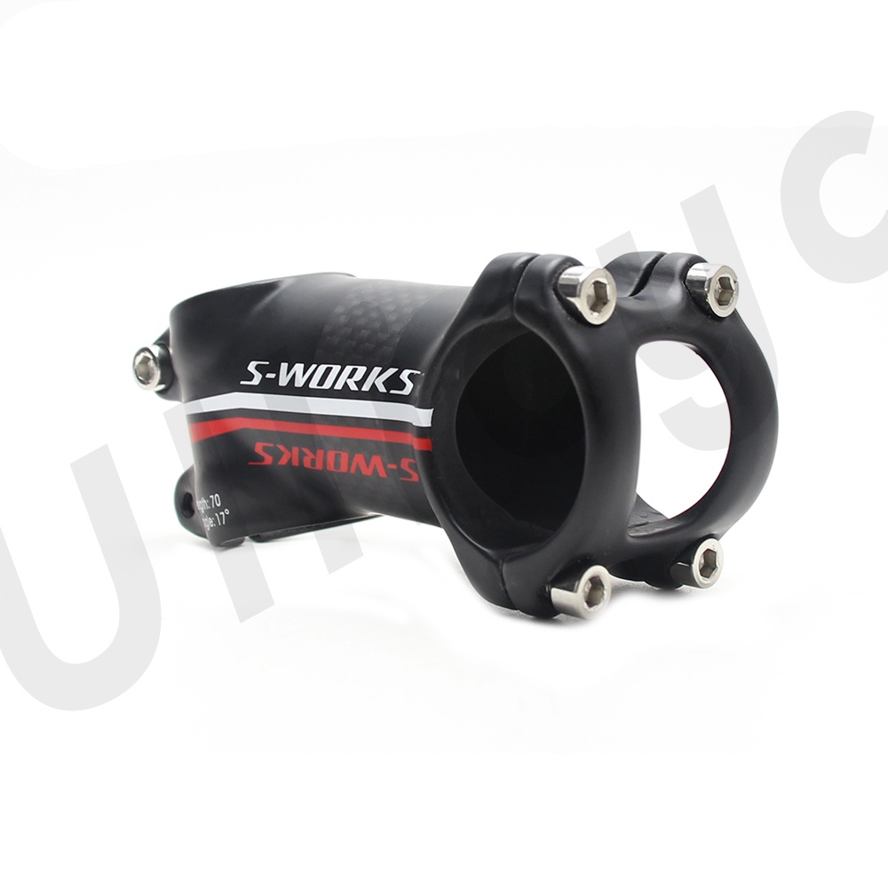 Pô tăng xe đạp 3K 28.6-31.8 6/17 độ bằng sợi carbon kích thước 60mm-120mm