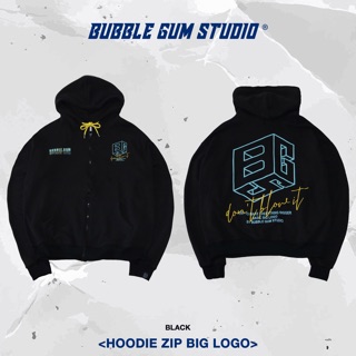 BIG LOGO ZIP HOODIE BY BUBBLE GUM STUDIO