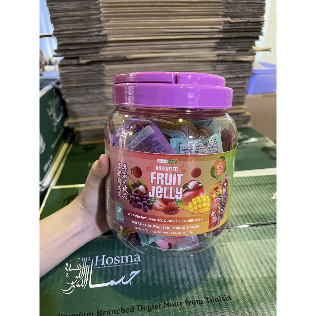[USA] Thạch trái cây Tropical Fields Assorted Fruit Jelly