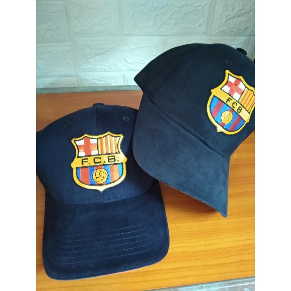 Mũ nón lưỡi trai cotton nhung Barcelona form cứng