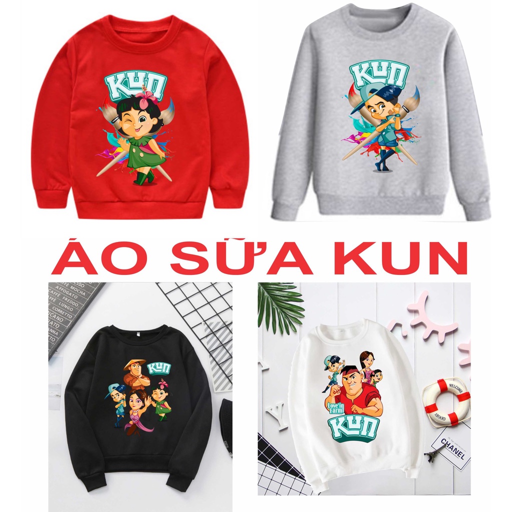 [SĨ] Áo sweater SỮA KUN cho bé trai bé gái chất loại 1