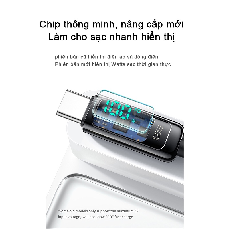 Dây cáp sạc nhanh Mcdodo jack cắm Micro USB/ Type C/ iPhone với màn hình hiển thị kỹ thuật số
