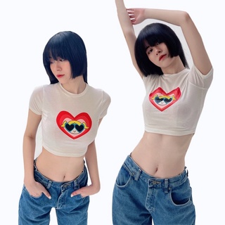 Áo croptop thun MONÁ - HEART