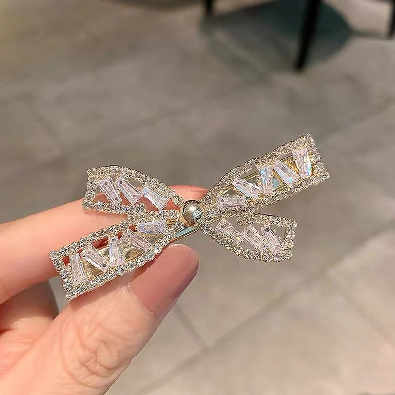 Kẹp TóC HìNh Nơ ĐíNh Zircon LấP LáNh ThờI Trang Cho Nữ