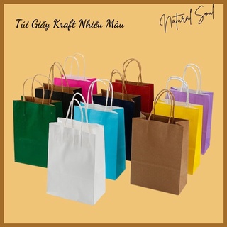 Túi Giấy Kraft Nhiều Màu Siêu Xinh - Shop Natural Soul
