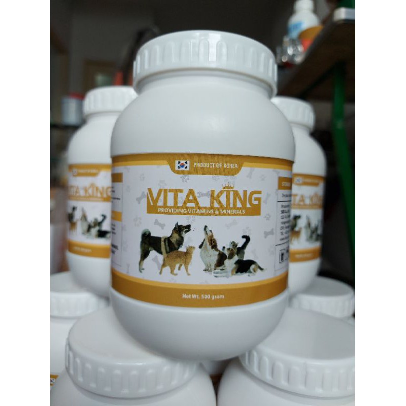 Vitamin cho Chó Mèo giúp Mượt Lông, phòng ngừa rụng lông -Tăng trọng nhanh#VITA KING 500g