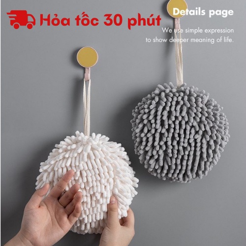 Khăn Lau Tay, Bông Lau Tay Nhà Bếp Chất Liệu Sợi Bông Thấm Hút Mềm Mại, Nhỏ Gọn, Tiện Lợi