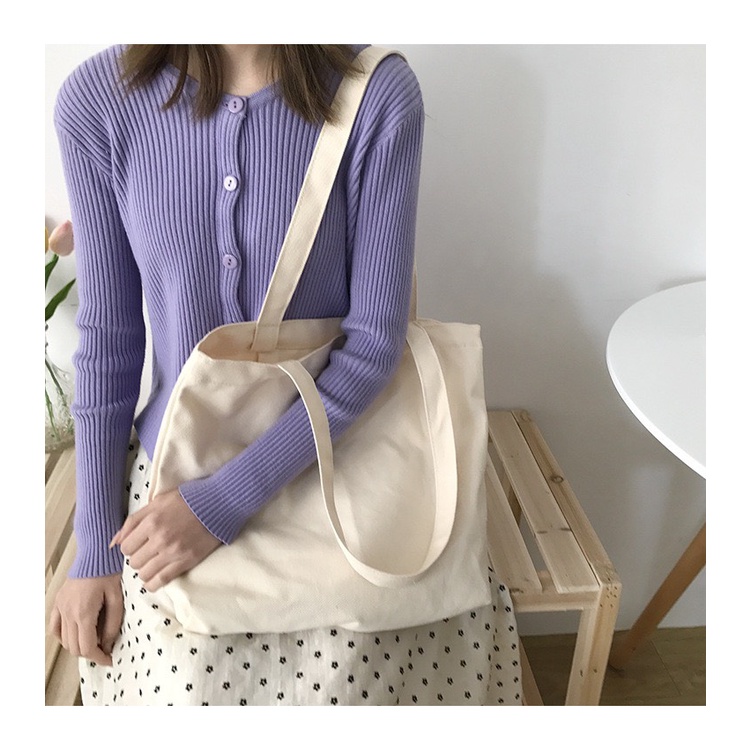 Túi tote đeo vai trơn thời trang cho nữ