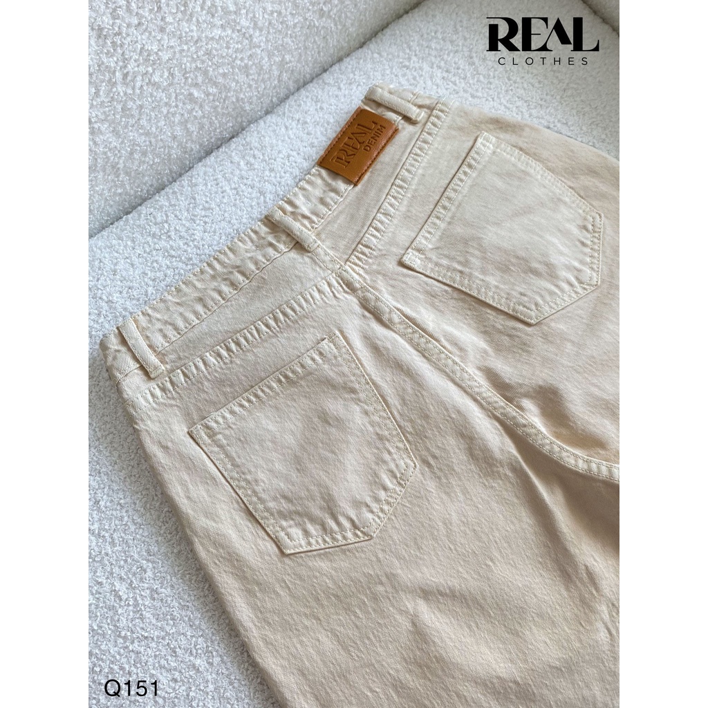 Quần jeans baggy kem_REAL