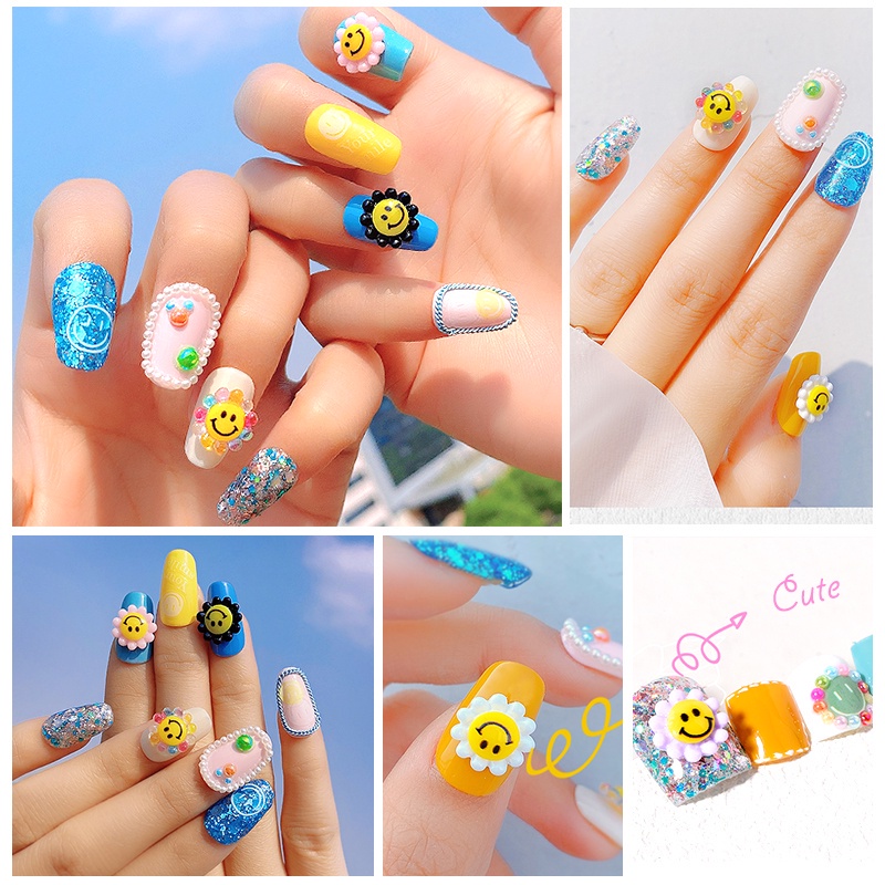 Phụ Kiện Trang Trí Móng Tay Nhiều Kiểu Dáng Bằng Nhựa Resin DIY