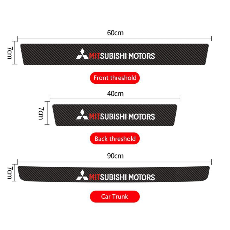 Miếng Dán Bảo Vệ Cửa Xe Hơi Mitsubishi Triton Outlander Mirage ASX Lancer EVO PAJERO GRANDIS Galantander Xpander