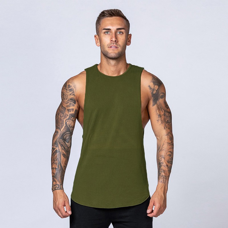 Mens Back Letter Printed Graphic Vest Singlets Gym Work out Hip Hop Streetwear MEns Sando Stringers