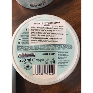 Kem dưỡng ẩm Balea 250ml  Đức