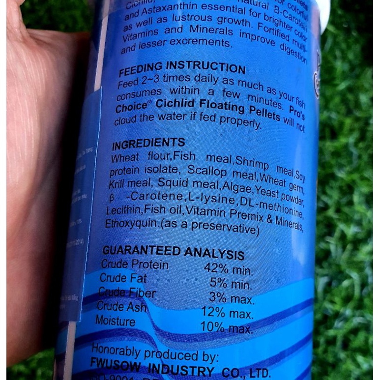 Thức ăn cho cá ĐẦU BÒ, ALI, KÉT, LA HÁN Cichil 120gr - Cám cá cảnh giá bình dân