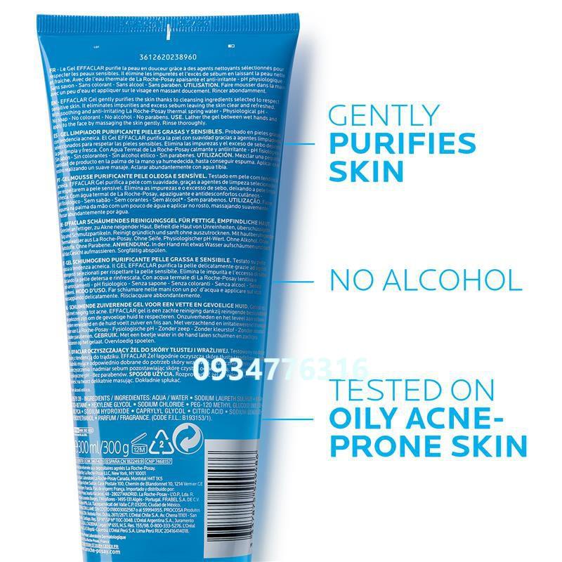 ✅ Gel rửa mặt tạo bọt La Roche-Posay Effaclar Purifying Foaming Gel