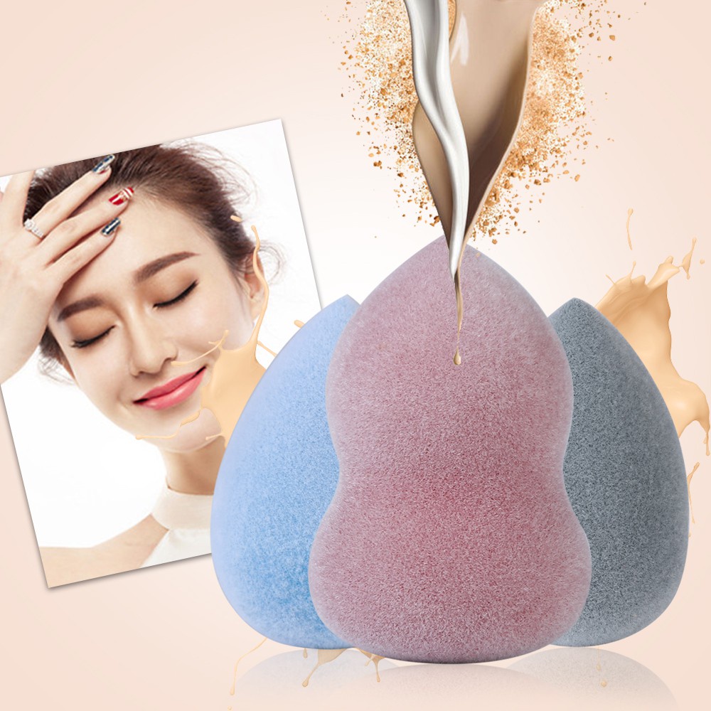 FUTURE Fashion Velvet Powder Puff Makeup Foundation Flocking Sponge Hot New Smooth Cosmetic Tool Women Beauty Microfiber Fluff Surface