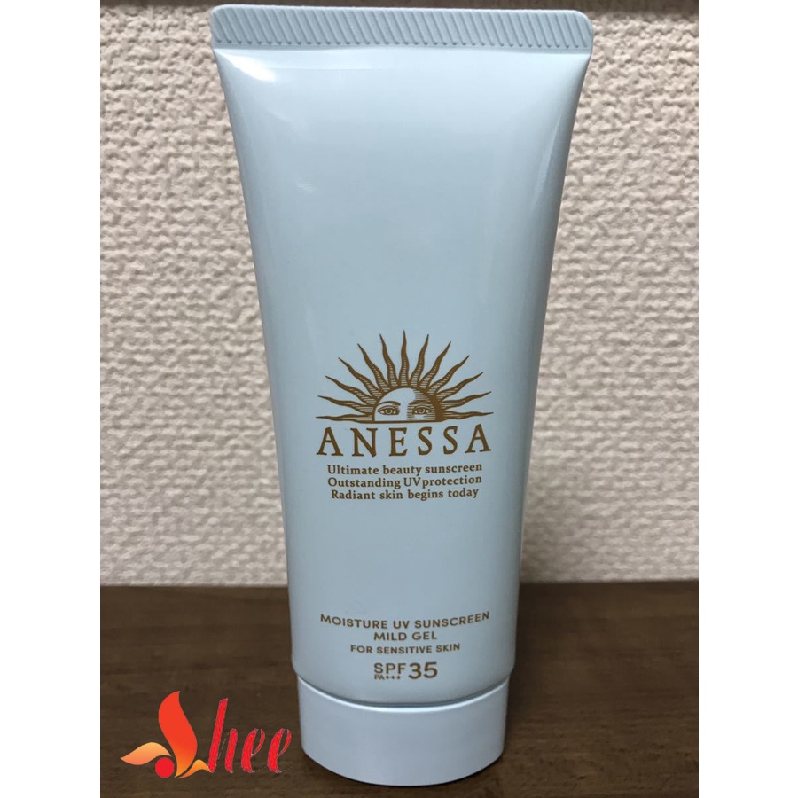 Gel chống năng Cho Da Nhạy Cảm Và Trẻ Em Anessa Moisture UV Sunscreen Mild Gel SPF35/PA+++