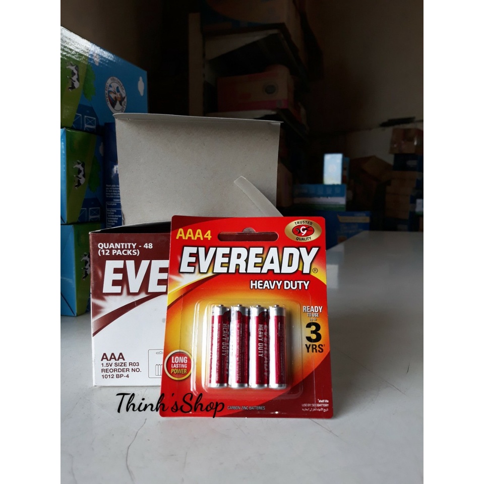 VỈ 4 PIN AAA EVEREADY 1012 BP4 [CHÍNH HÃNG]