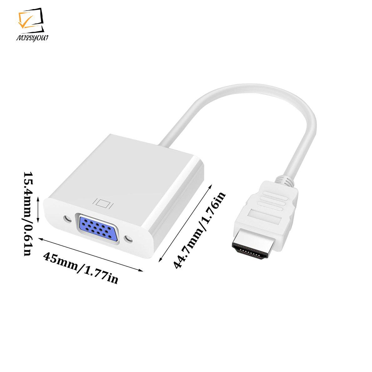 [Hàng xịn] Cáp chuyển đổi HDMI sang VGA kèm dây audio 3.5-Bộ đầu chuyển cổng HDMI ra VGA giắc HDMI to VGA,dây máy chiếu