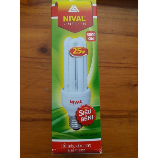 BÓNG COMPACT NIVAL 3U 25W SIÊU SÁNG