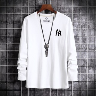Áo thun tay dài NY vải nỉ dày dặn, mềm mịn, co dãn - form regular - TD NY