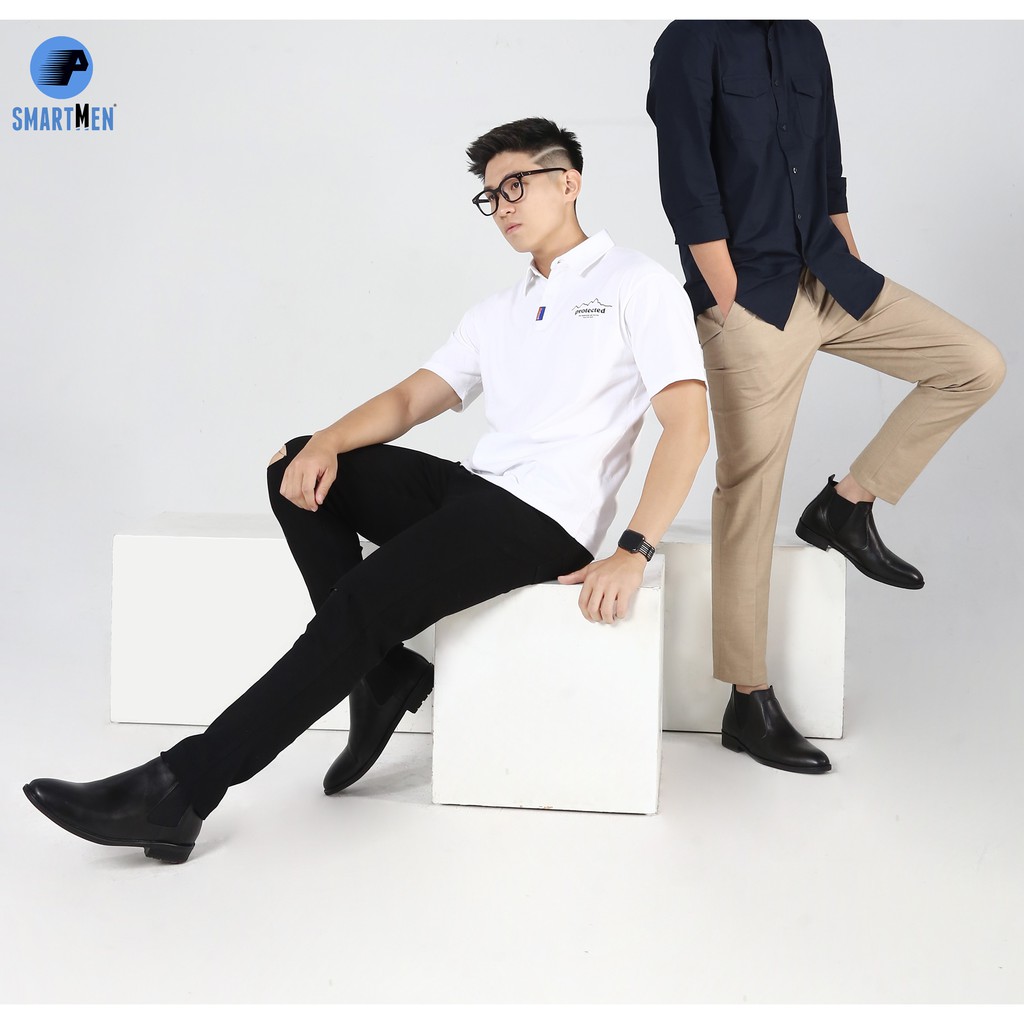 Giày tăng chiều cao SMARTMEN Chealse Boot GD333 (Đen) | BigBuy360 - bigbuy360.vn