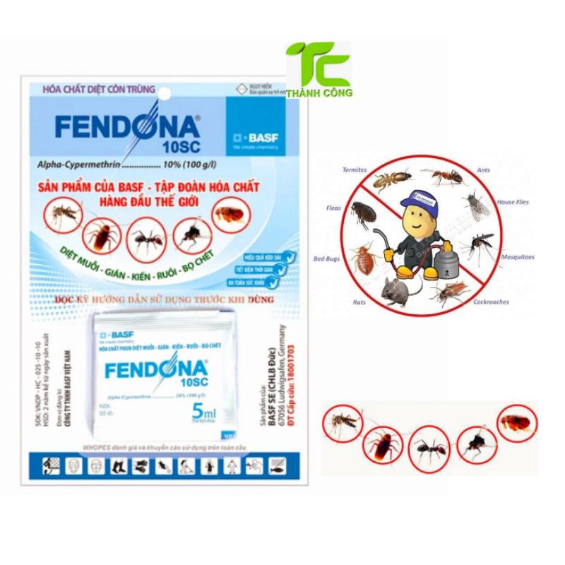 Thuốc diệt muỗi Fendona 10SC 5ml không mùi