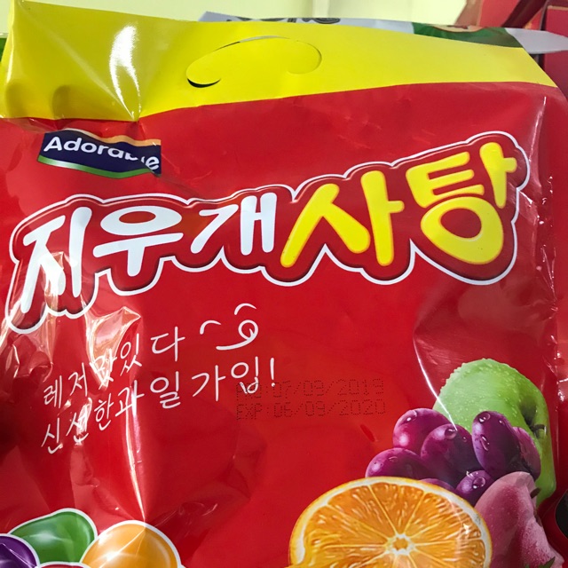 Kẹo dẻo trái cây chip chip Adorable Hàn Quốc gói 360g
