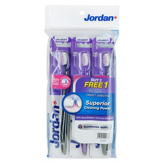 Bộ 3 Bàn Chải Đánh Răng Jordan Target Sensitive