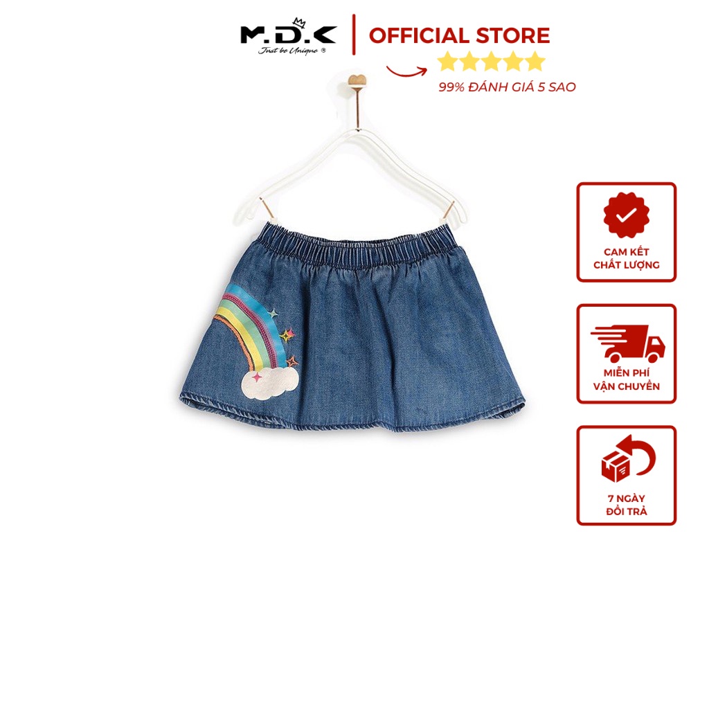 Chân Váy Bé Gái M.D.K Rainbow Denim Skirts M.D.K - chất liệu Eco Denim mềm mại, an toàn với làn thumbnail
