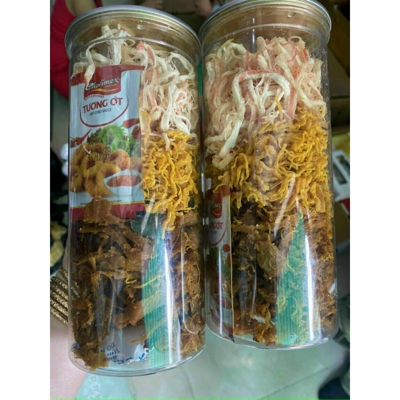 🦑🦑MỰC XÉ SỢI MIX 3 VỊ 300gr