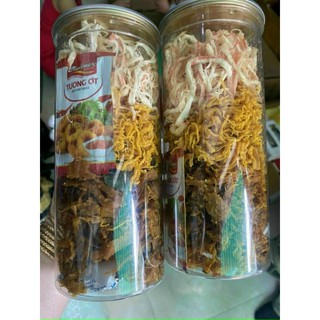 🦑🦑mực xé sợi mix 3 vị 300gr
