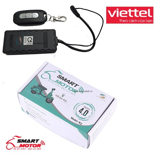Chống trộm Định vị Xe máy Viettel W2, W1 (Đã bao gồm SIM 12 tháng) - SMART MOTOR W2 - thiết bị định vị giá rẻ mới 100%