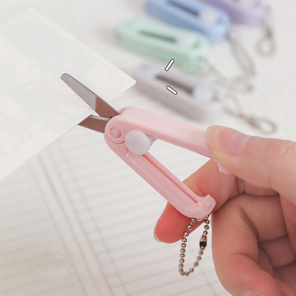 Kéo nhỏ dễ thương Kéo cầm tay Macaron Màu Cắt Kéo Cắt sổ lưu niệm Đồ dùng văn phòng cho sinh viên
