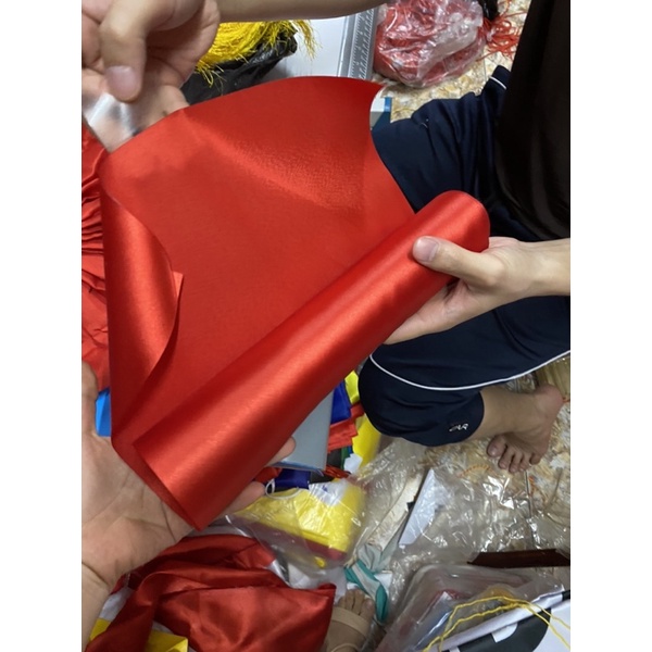 Vải Đỏ Cắt Băng Khai Trương, Cắt Băng Khánh Thành Theo Mét Dài