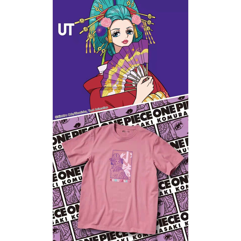 Uniqlo Áo Thun Ngắn Tay In Hình Anime One Piece Độc Đáo Thời Trang