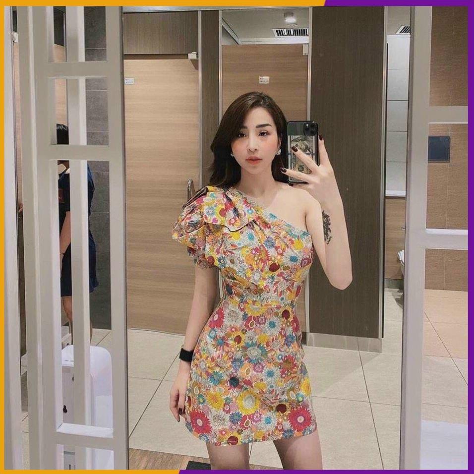 ĐẦM HOA 1 VAI NƠ - CAROTSHOP [Vải Đẹp]