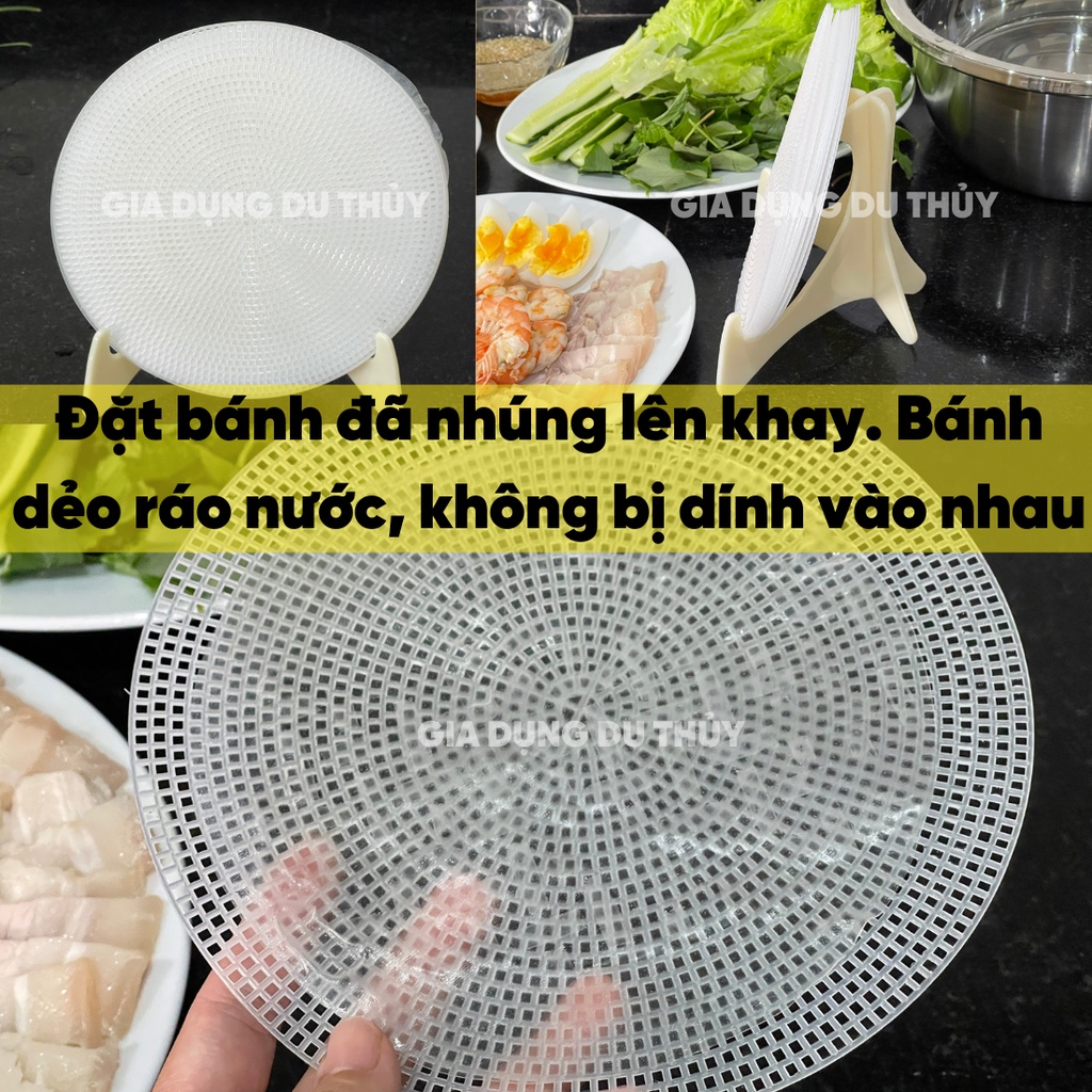 Dĩa nhúng bánh tráng gỏi cuốn tiện lợi tiết kiệm diện tích của gia dụng du thủy