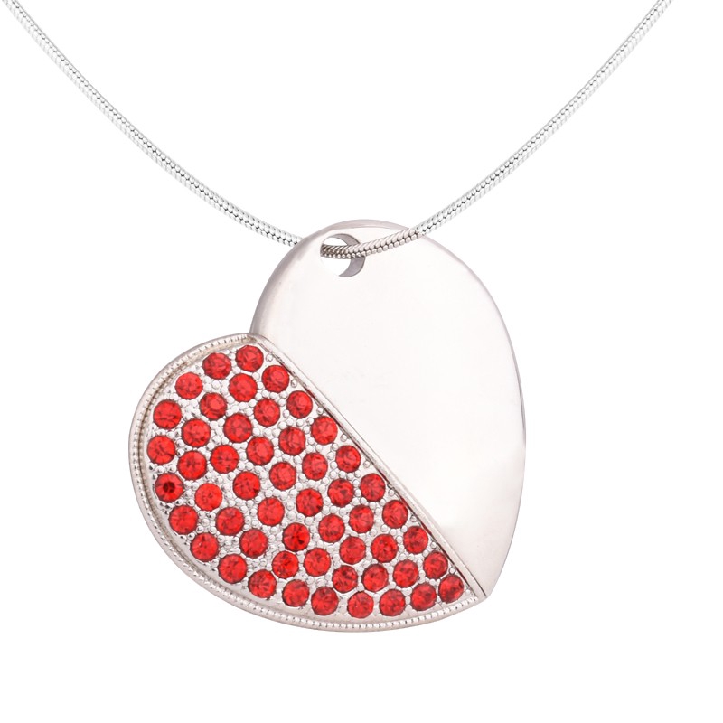 Usb Dung Lượng 16gb 32gb 64gb Hình Trái Tim / Chiếc Lá / Trái Tim Bằng Kim Loại Đính Đá Pha Lê | BigBuy360 - bigbuy360.vn