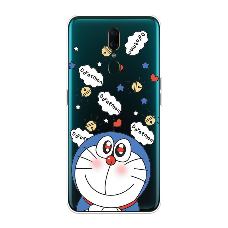 Ốp lưng TPU mềm Oppo F7 F9 F11 Pro Doraemon Two hoa văn