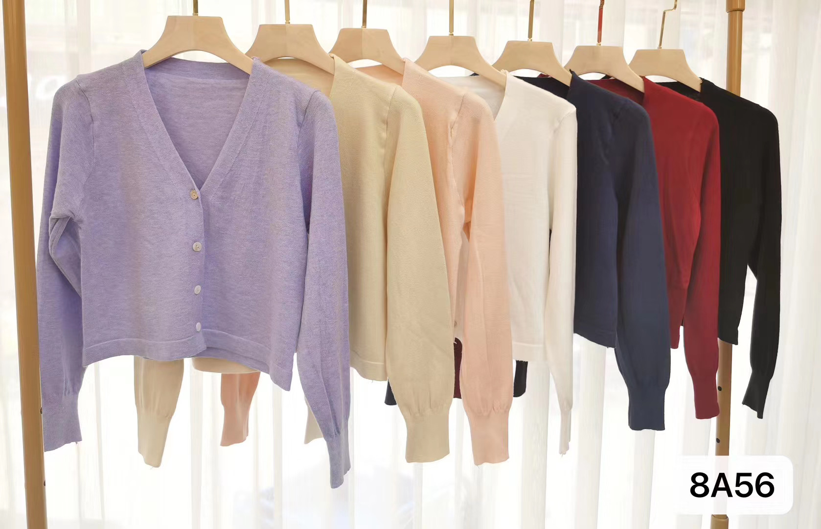 Áo Khoác Cardigan Dài Tay Vải Mỏng Thời Trang Mùa Hè Hàn Quốc