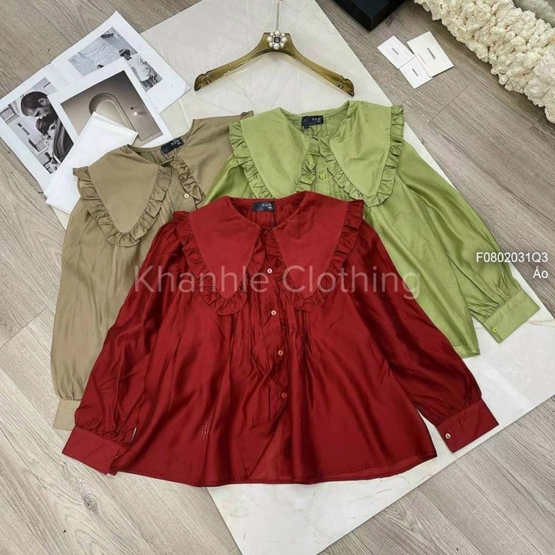 Áo babydoll phối bèo