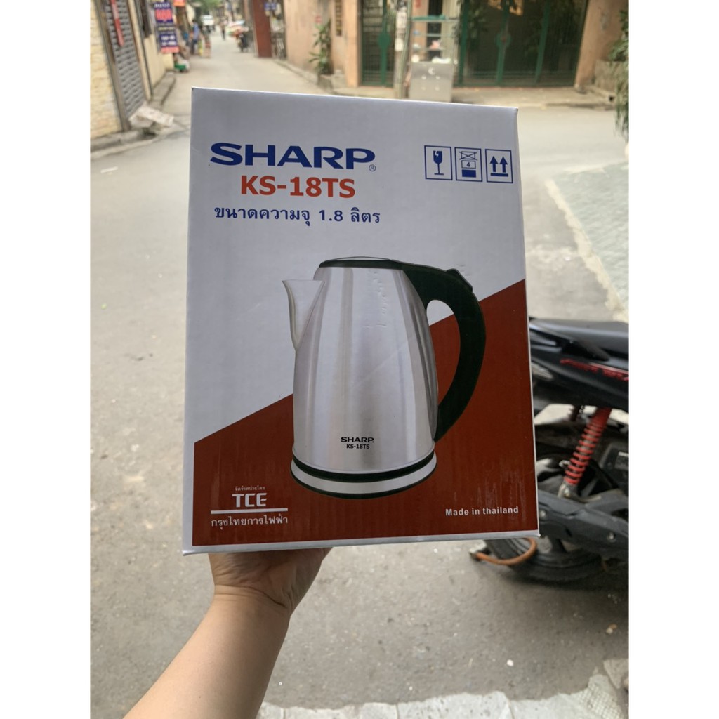 Ấm Siêu Tốc Cao Cấp INOX 304 Sharp KS-18TS 1.8l