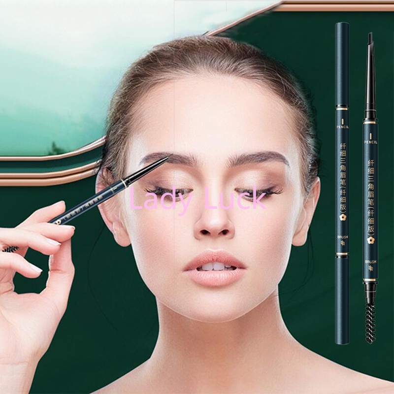 Bút Chì Kẻ Lông Mày Hai Đầu Lâu Trôi Không Thấm Nước Không Nhòe Cho Người Mới Bắt Đầu